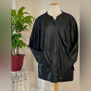 NWOT 4XL Catherines Faux Leather Lined Jacket